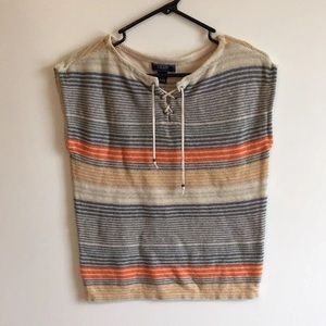 Chaps sleevless knitted top size xs